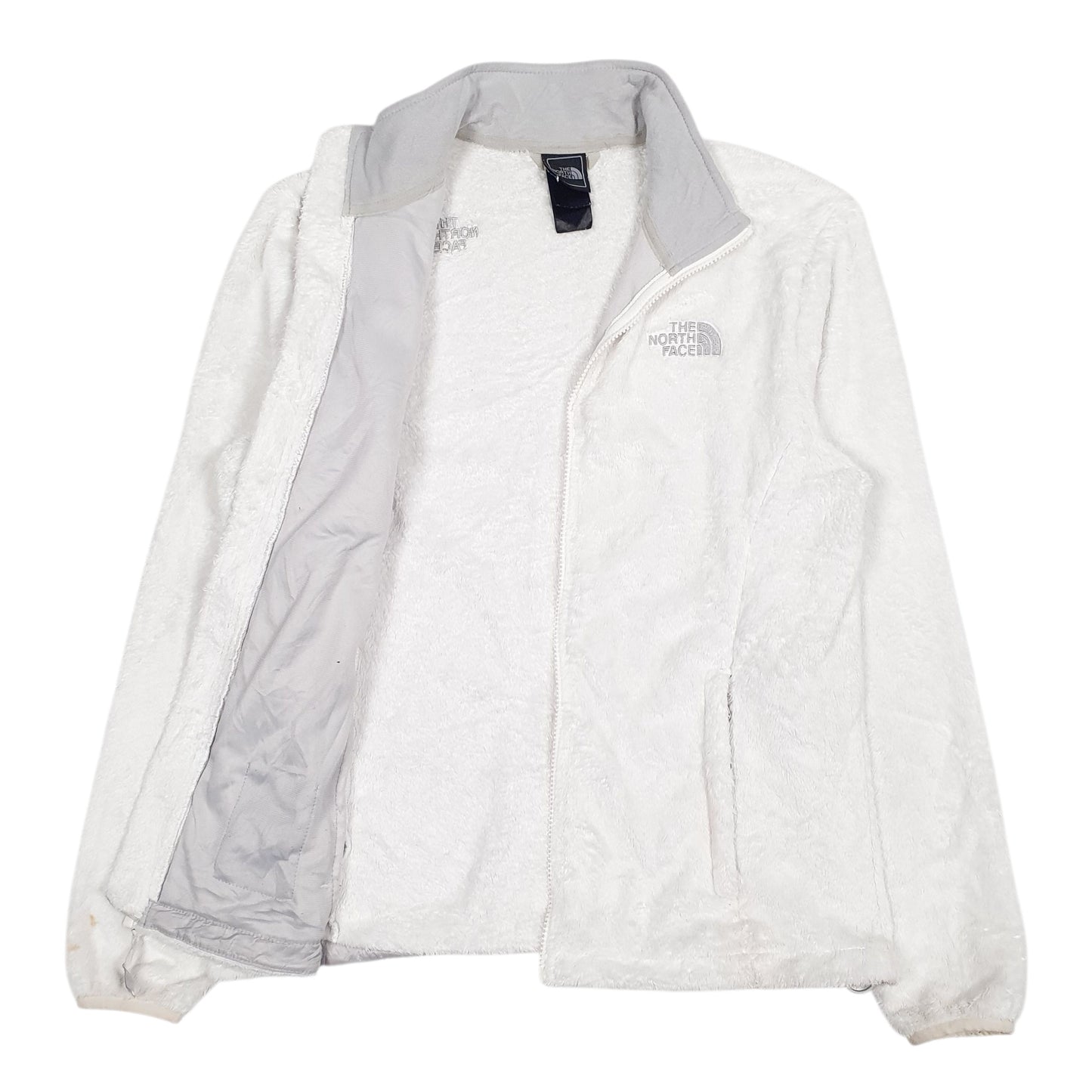 Womens White The North Face  Full Zip Jumper