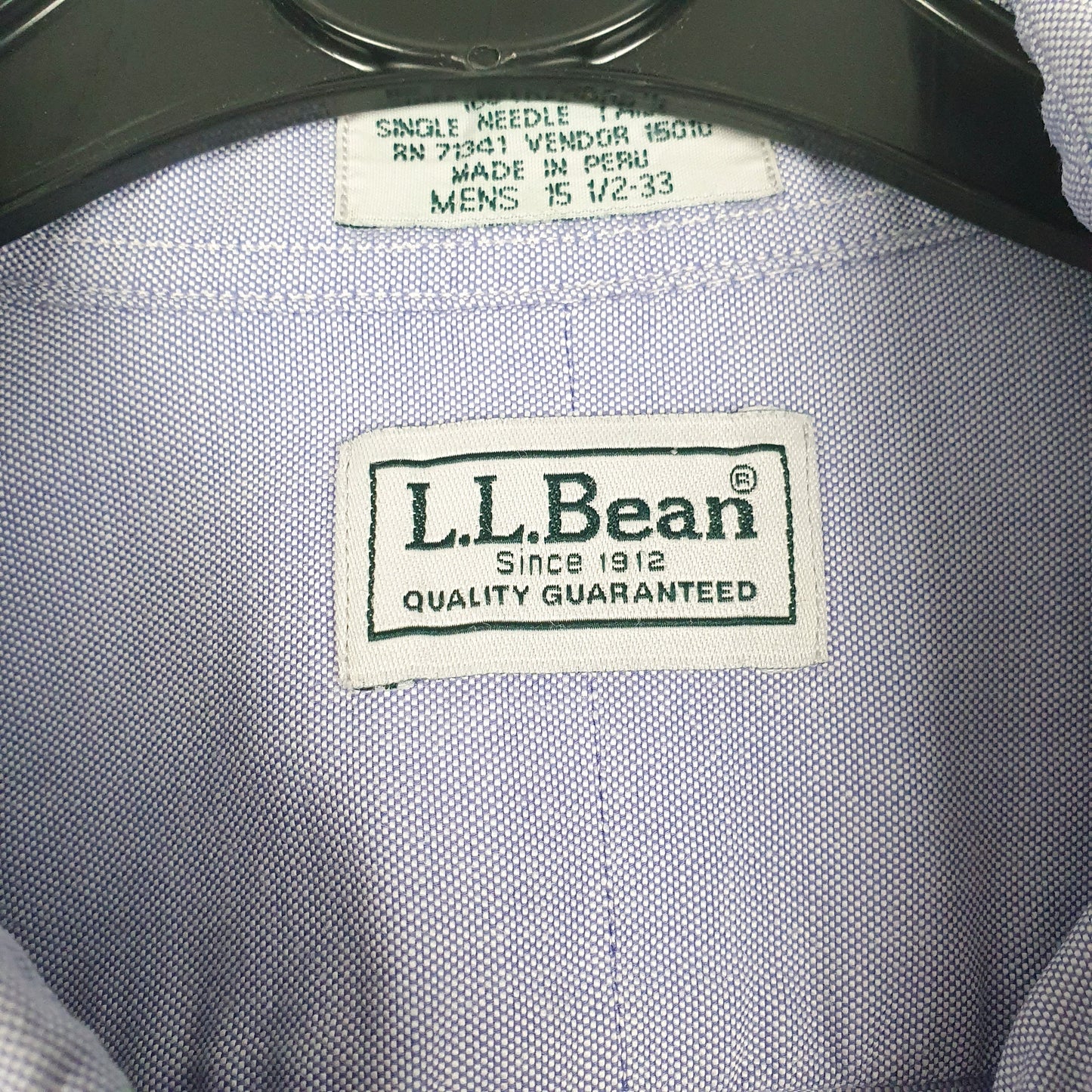 Mens Blue L.L.Bean   Shirt