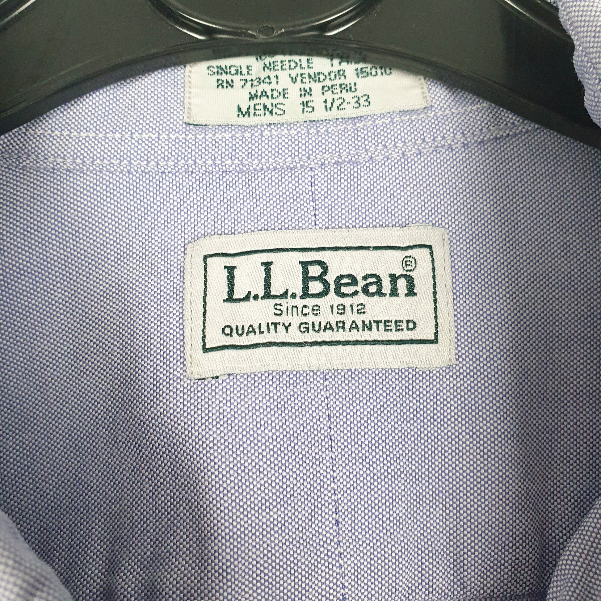 Mens Blue L.L.Bean   Shirt