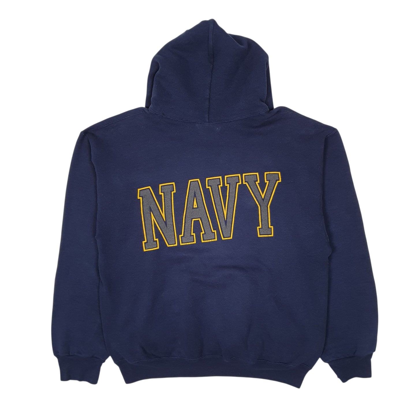 Mens Navy Soffe United States Navy Vintage 90s Hoodie Jumper