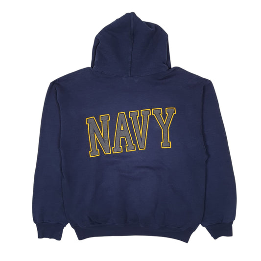 Mens Navy Soffe United States Navy Vintage 90s Hoodie Jumper