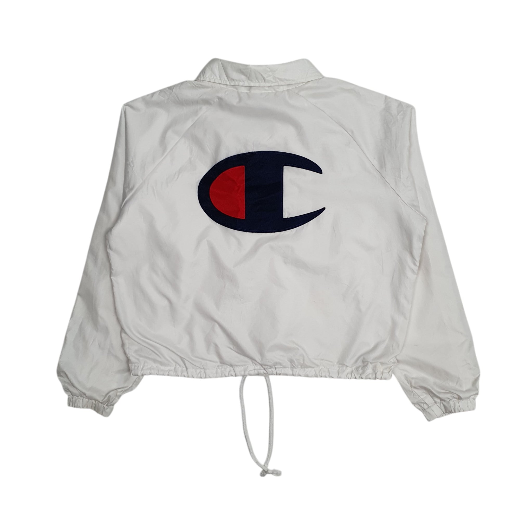 Womens White Champion Crop Top  Coat