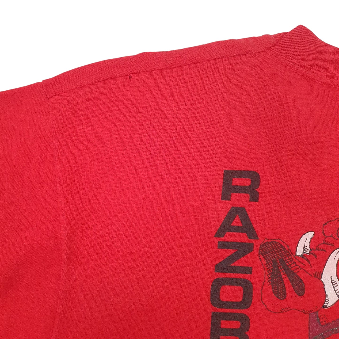 Mens Red Screen Stars Single Stitch Made In USA  T Shirt