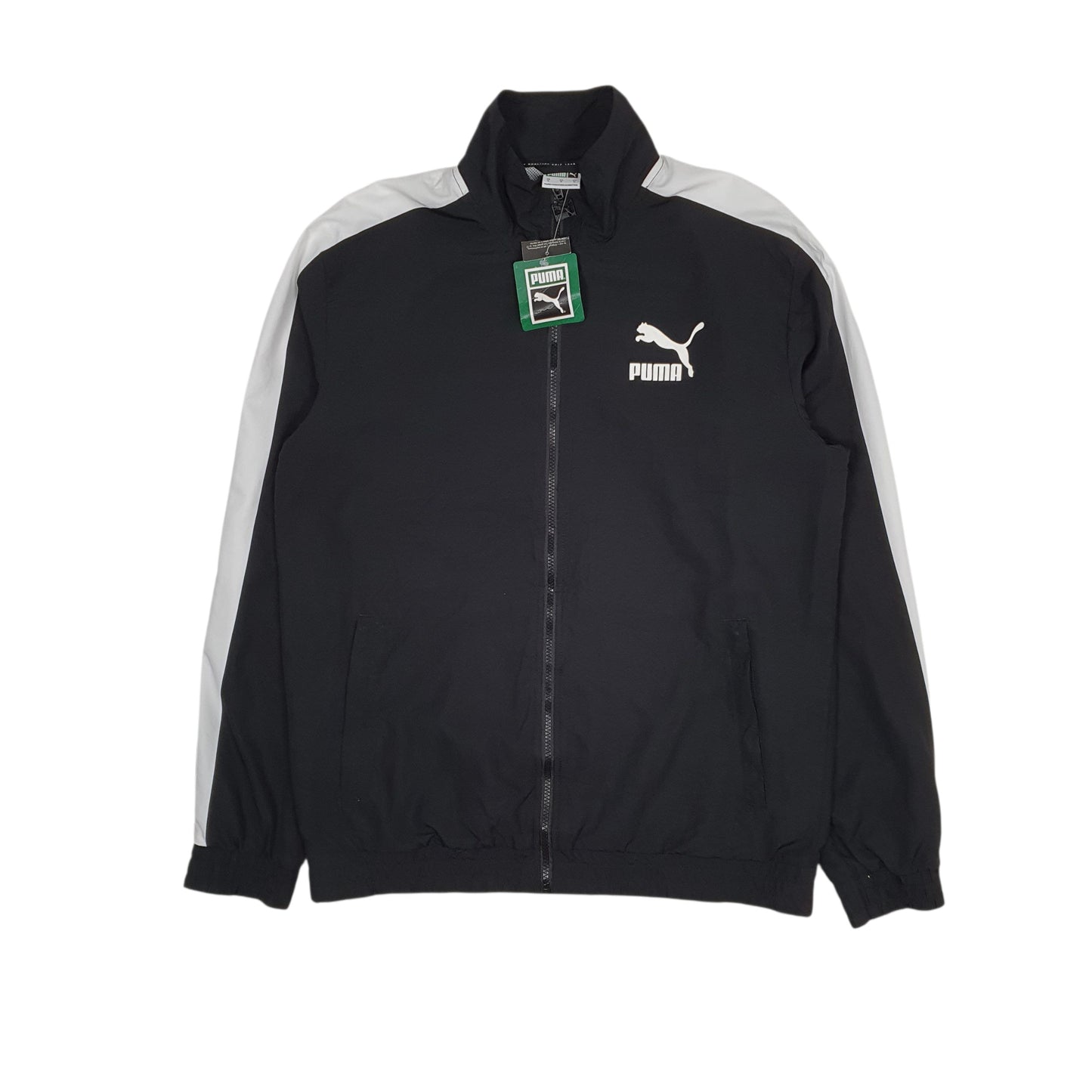 Mens Black Puma T7 Track 68 Hoodie Coat