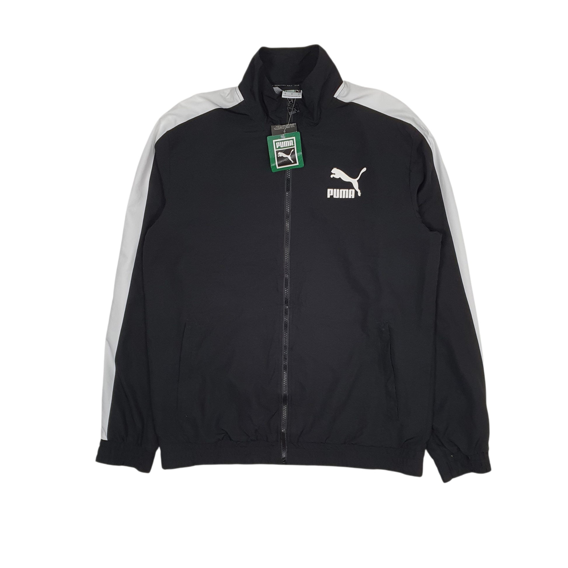Mens Black Puma T7 Track 68 Hoodie Coat