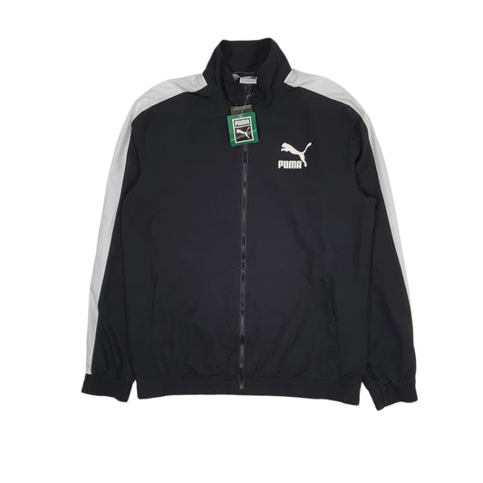 Mens Black Puma T7 Track 68 Hoodie Coat