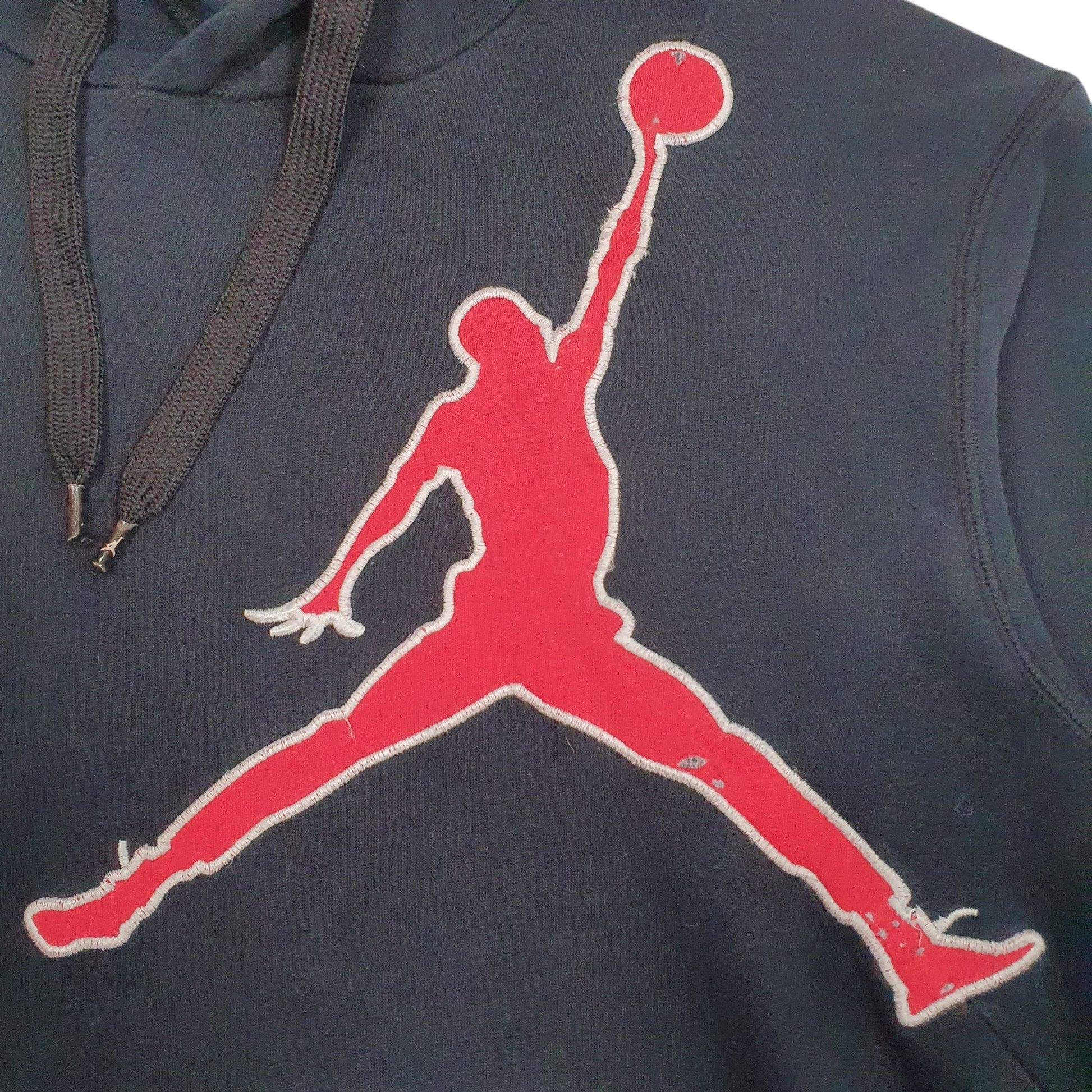 Mens Black Nike Air Jordans Hoodie Jumper