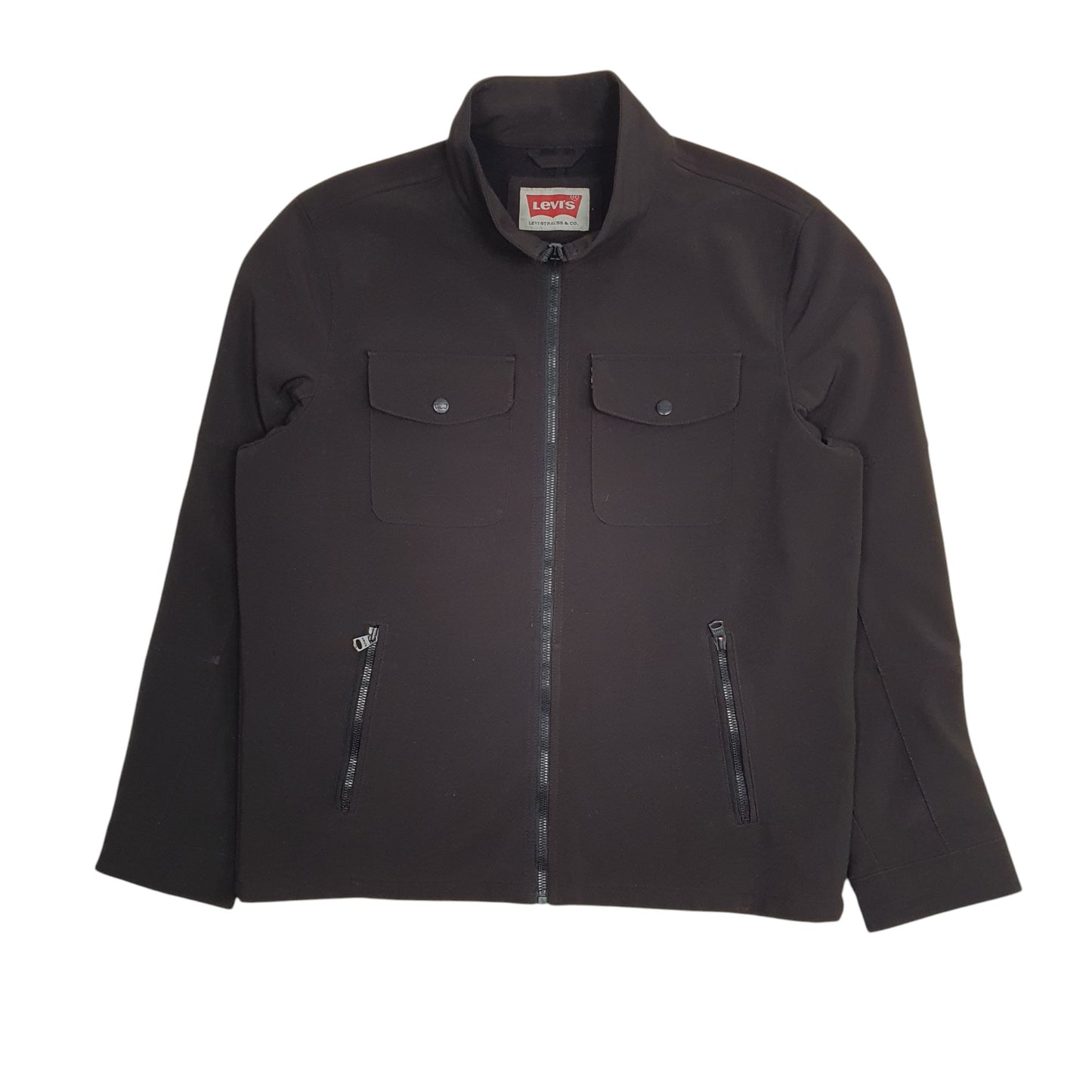 Mens Black Levis Bomber Harrington  Coat
