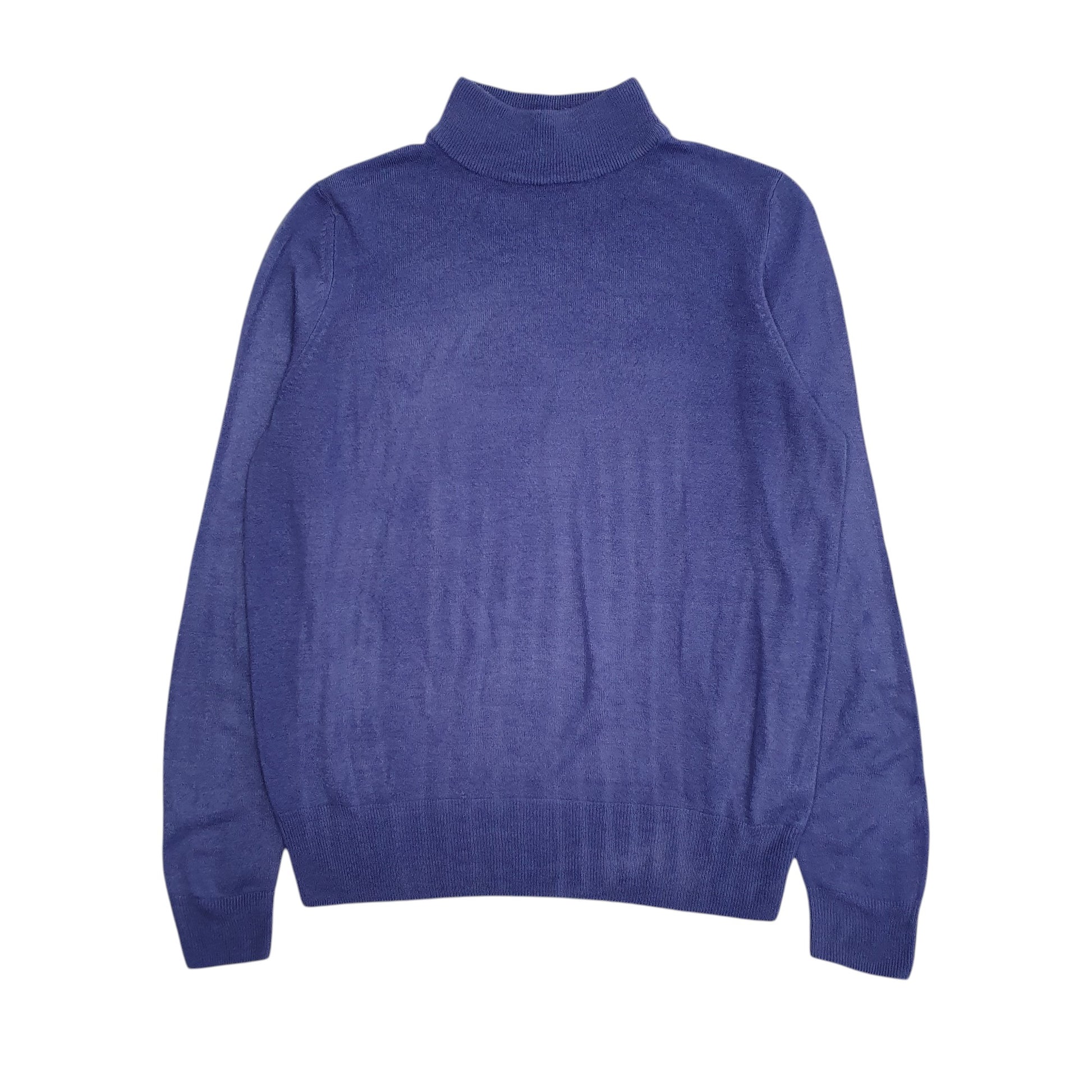 Womens Purple M&S Acryllic Turtle Neck Jumper