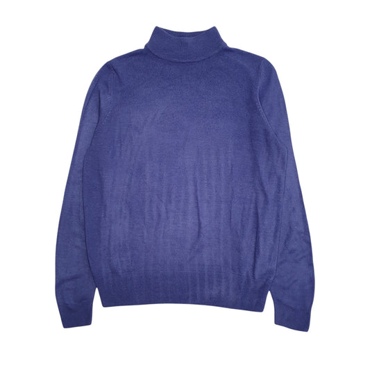 Womens Purple M&S Acryllic Turtle Neck Jumper