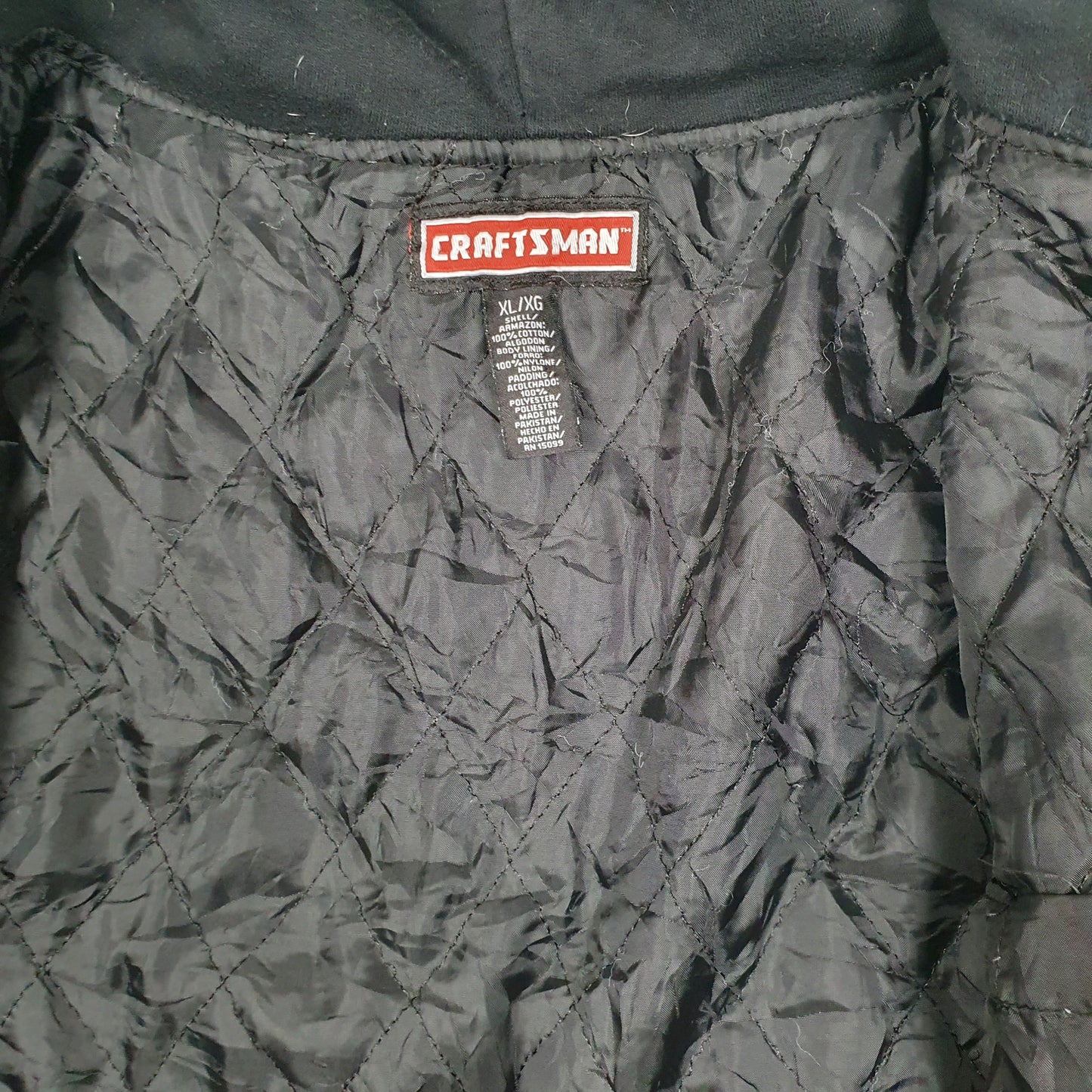 Mens Grey Craftsmen Shacket Hoodie Plaid  Coat