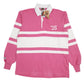 Womens Pink Barbarian  Long Sleeve Polo Shirt
