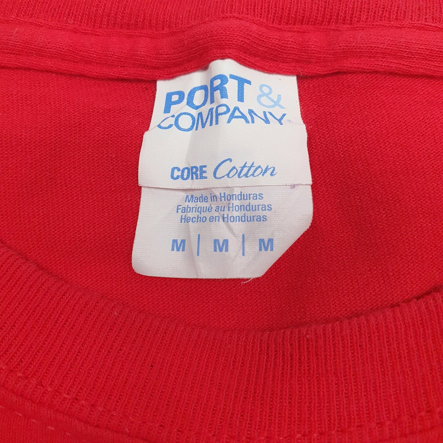 Mens Red Port & Company   T Shirt