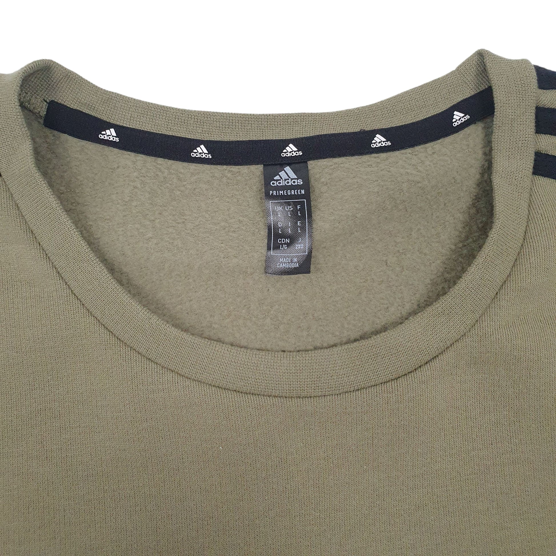 Mens Green Adidas Prime Green Crewneck Jumper