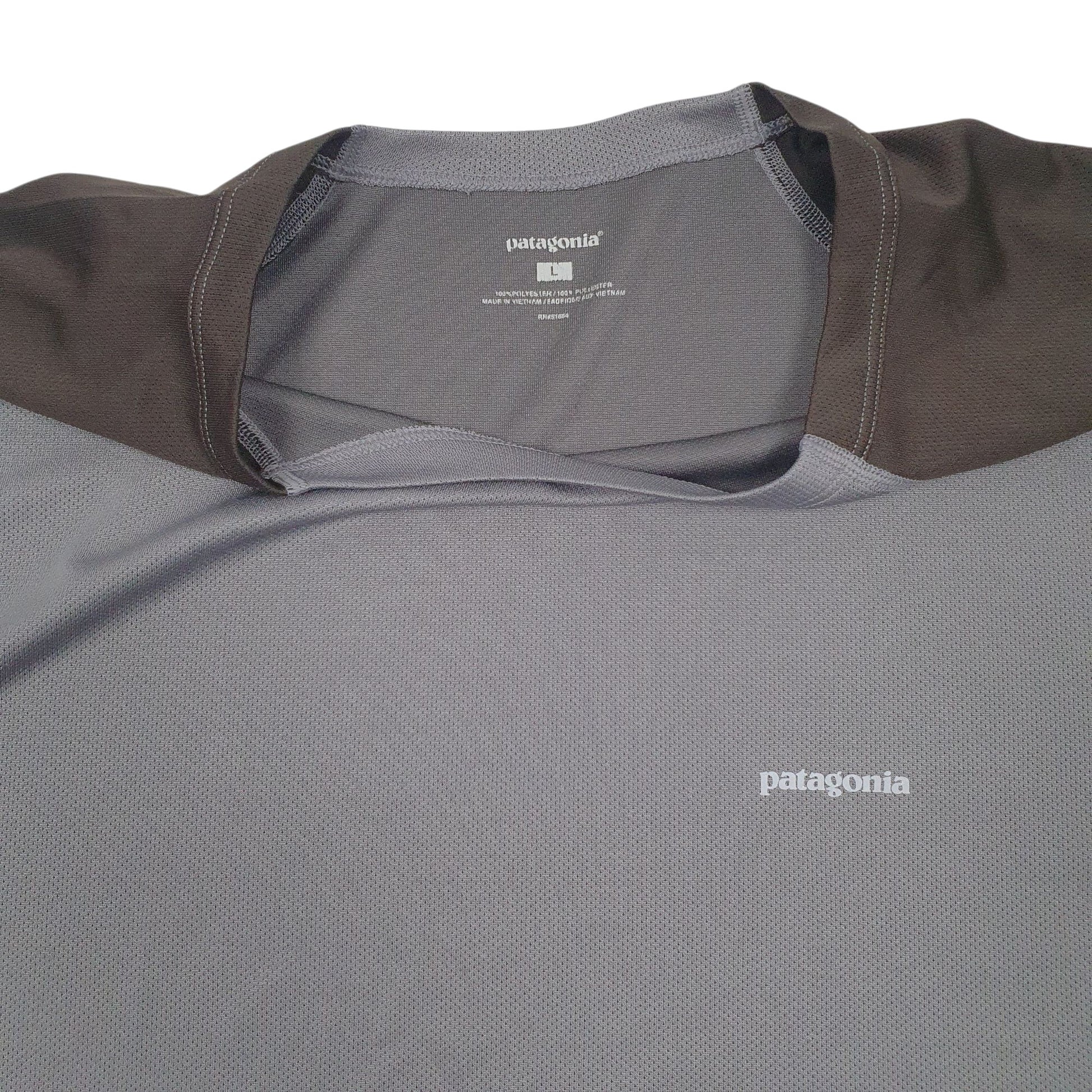 Mens Grey Patagonia Capilene  T Shirt