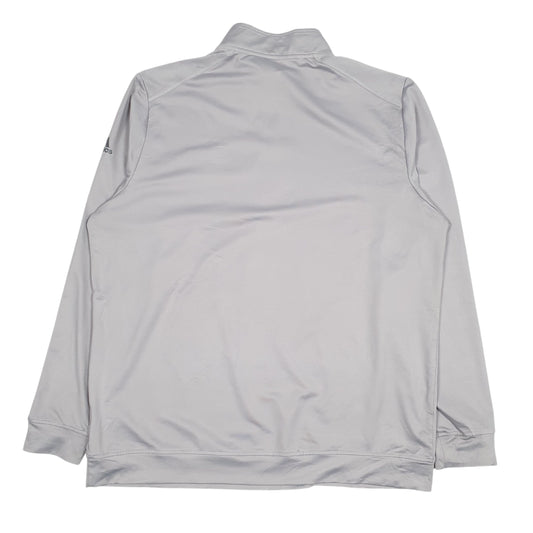 Mens Grey Adidas US Open Quarter Zip Jumper