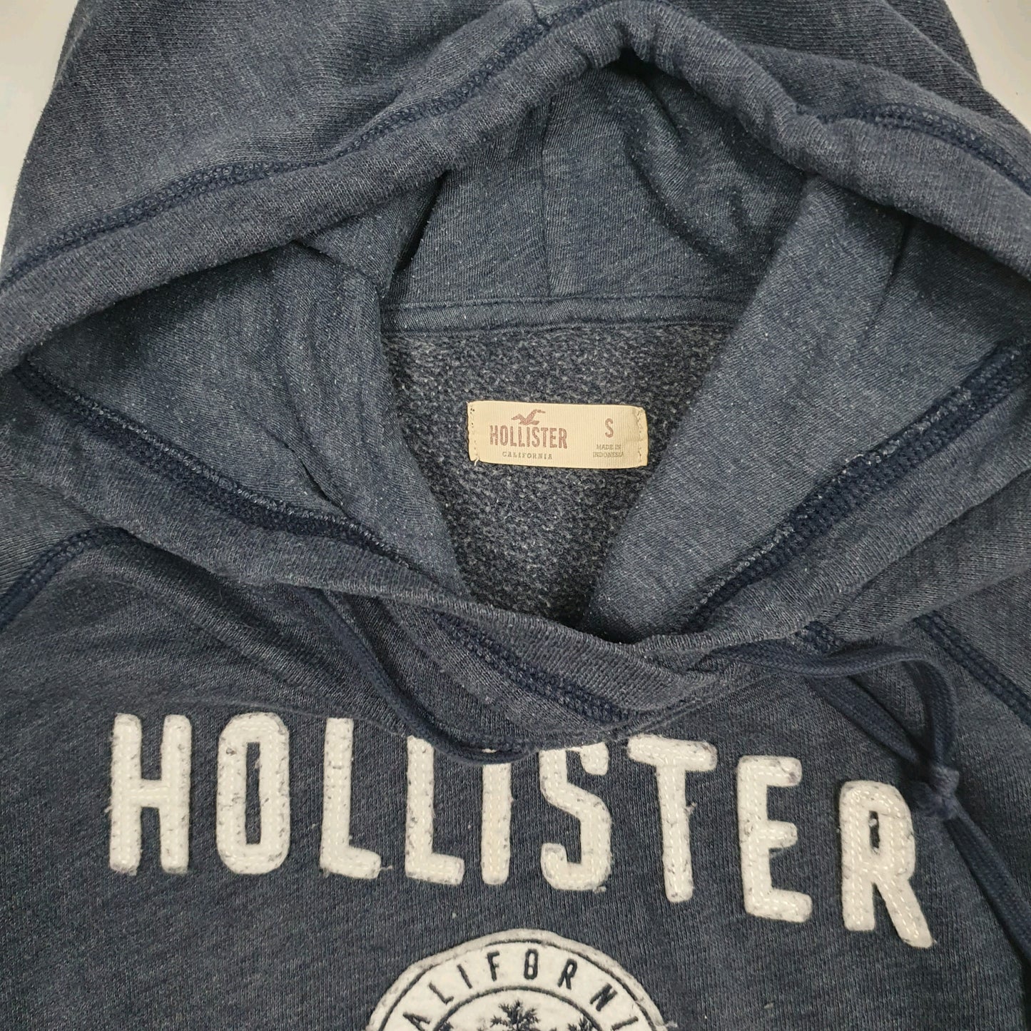 Womens Navy Hollister  Hoodie Jumper