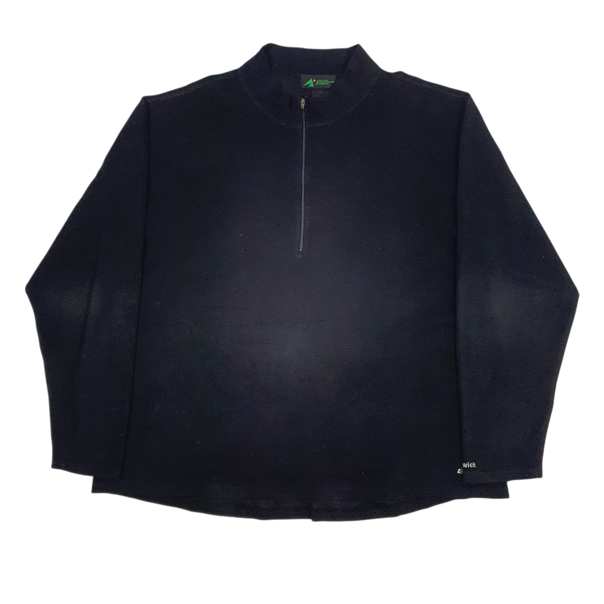 Mens Black EMS  Quarter Zip Jumper