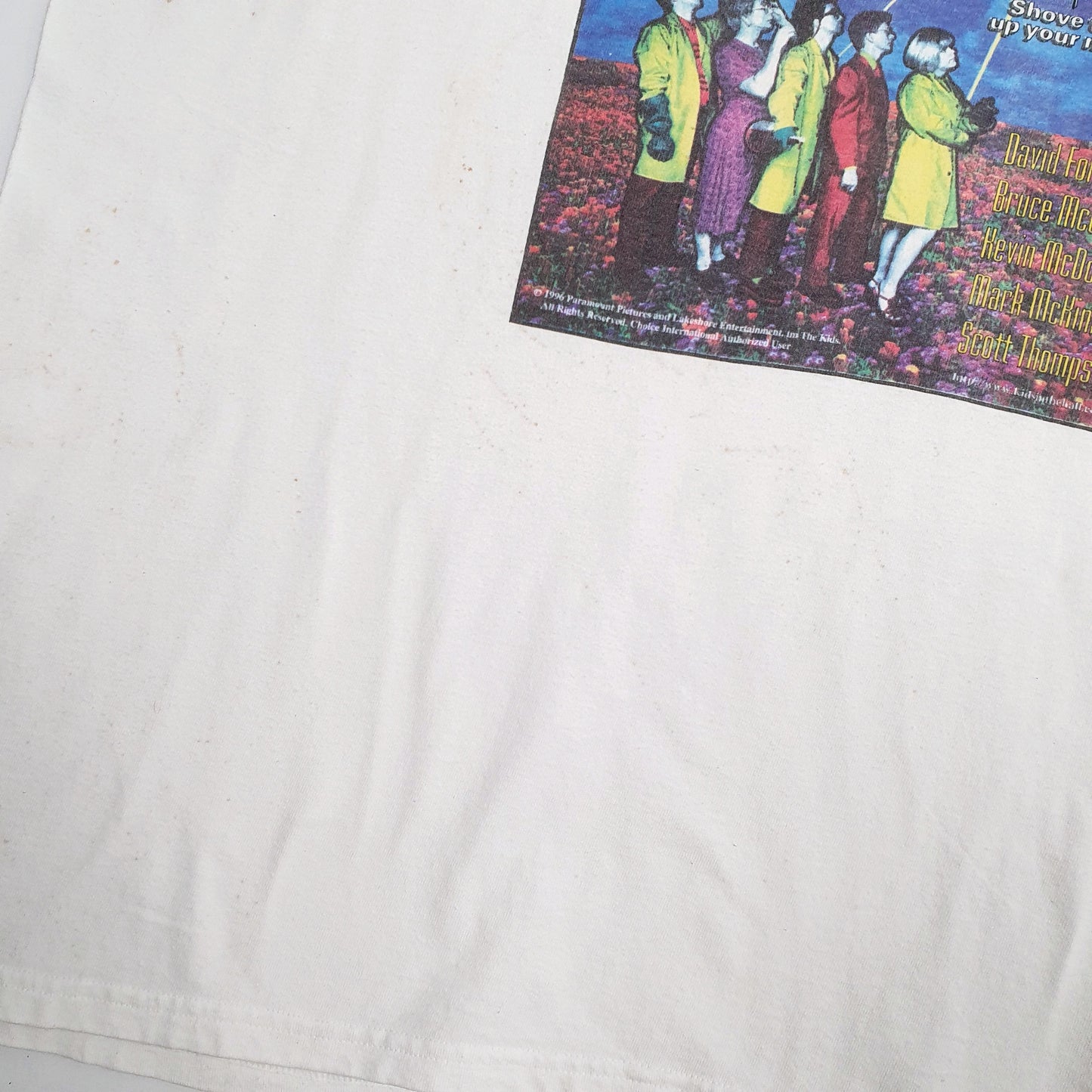 Mens White Hanes Single Stitch Vintage 90s  T Shirt