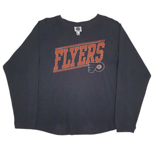 Womens Grey NHL Philadelphia Flyers Crewneck Jumper