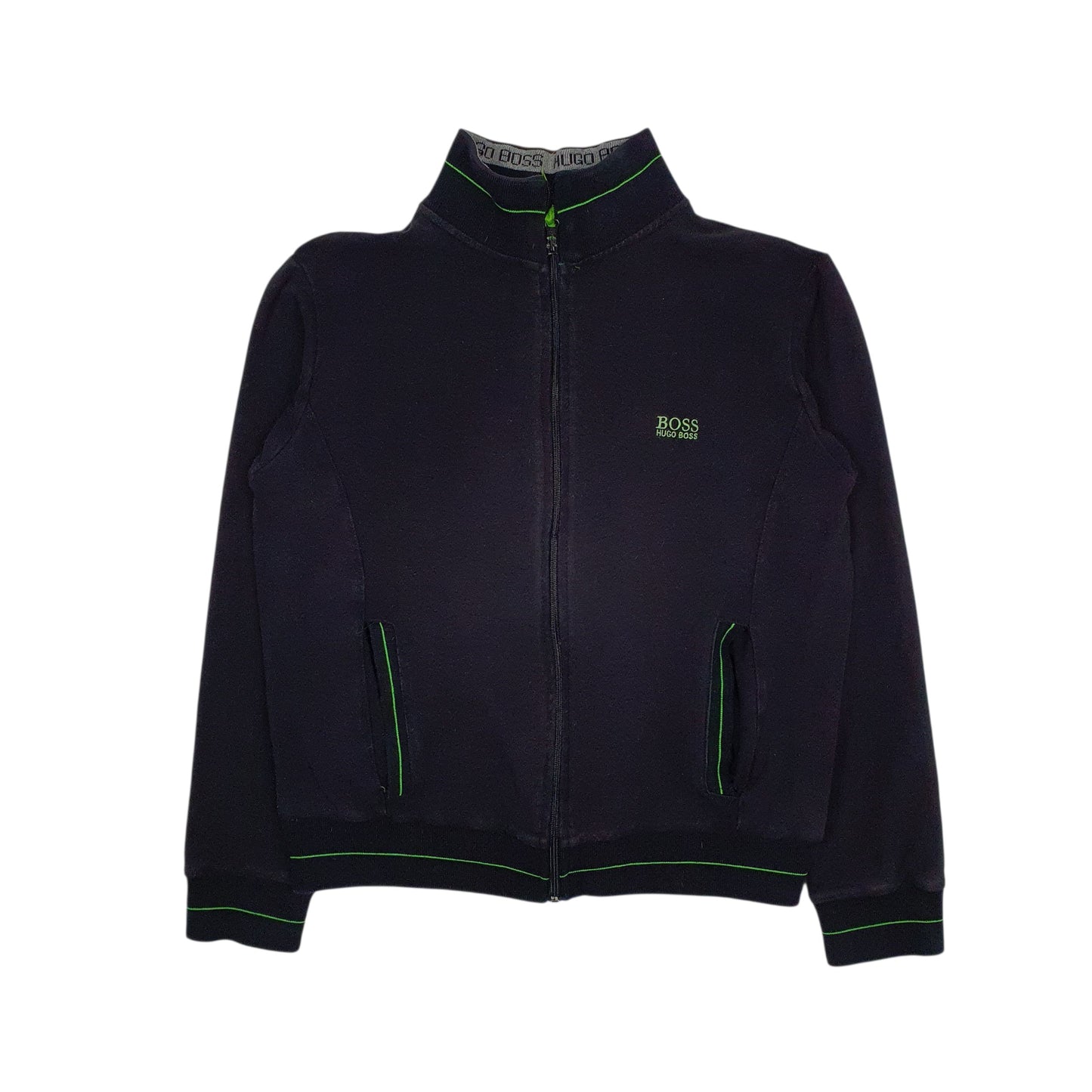 Womens Black Hugo Boss  Full Zip Jumper