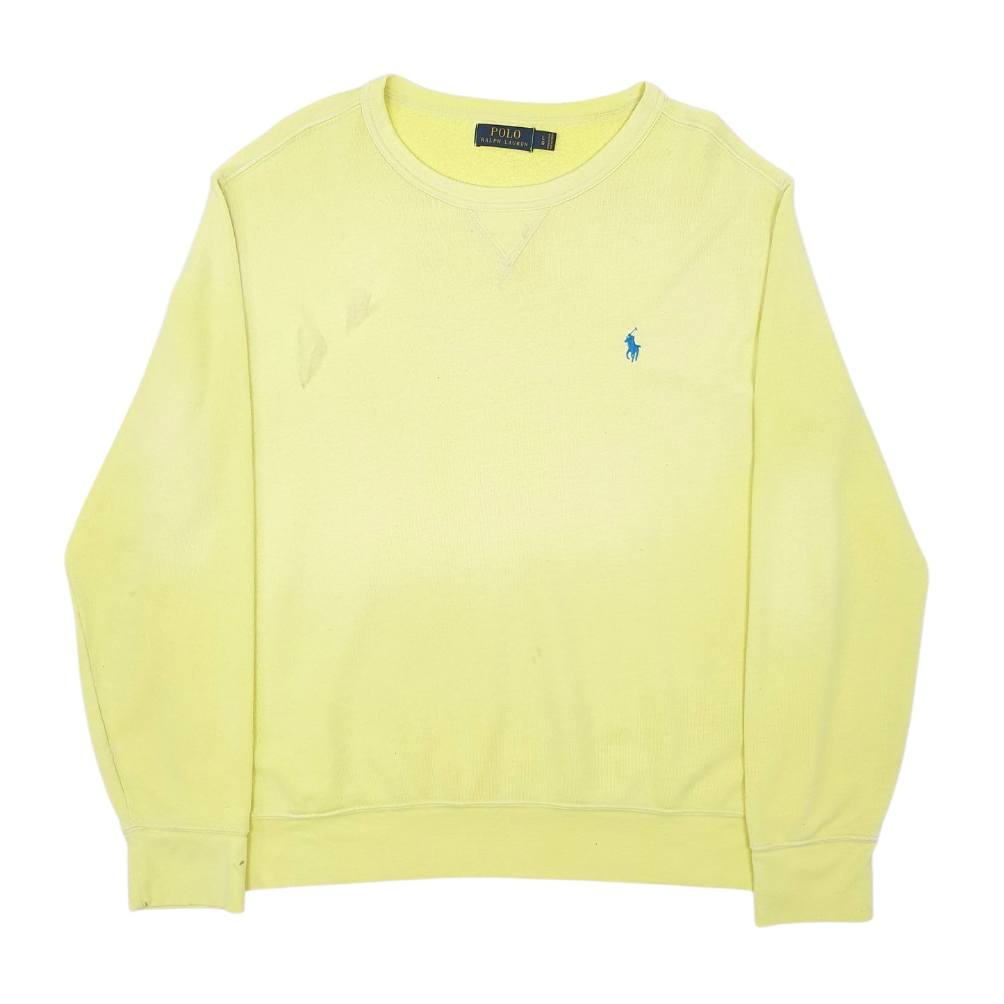 Mens Yellow Polo Ralph Lauren  Crewneck Jumper
