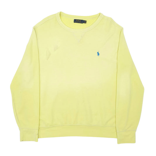 Mens Yellow Polo Ralph Lauren  Crewneck Jumper