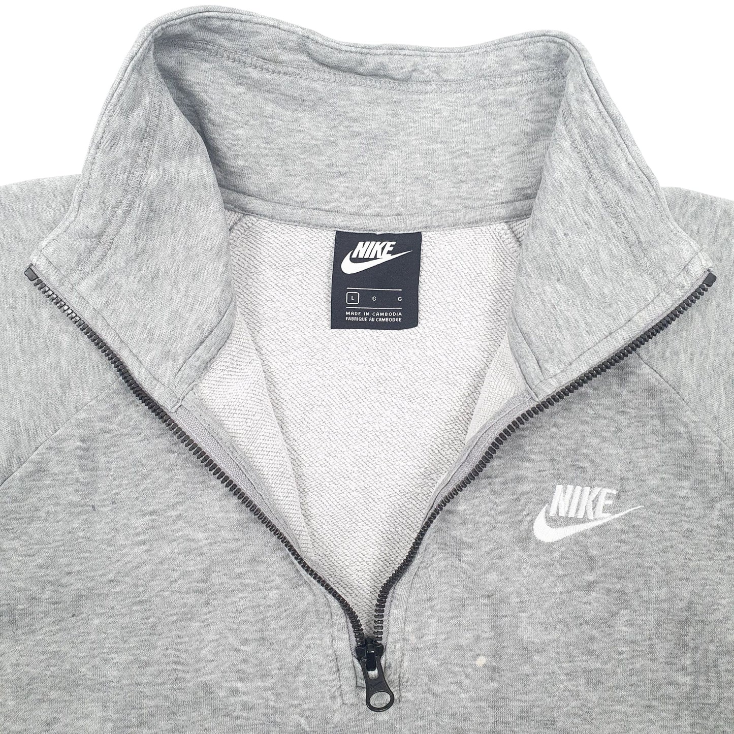Mens Grey Nike  Quarter Zip Jumper