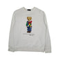 Mens White Polo Ralph Lauren Polo Bear Crewneck Jumper