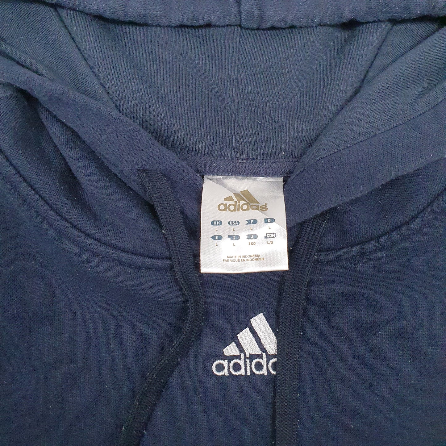 Mens Navy Adidas  Hoodie Jumper