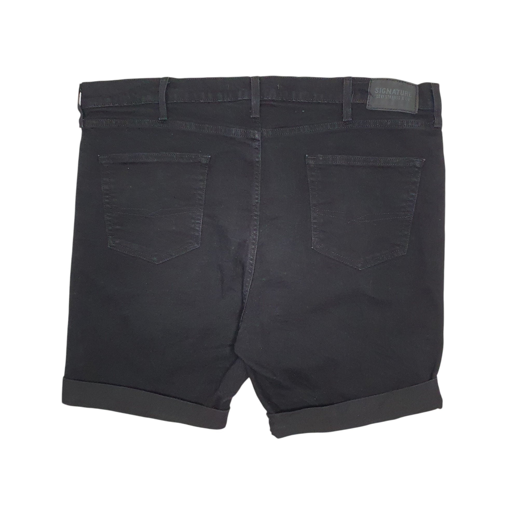 Mens Black Levis Signature Stretch  Shorts