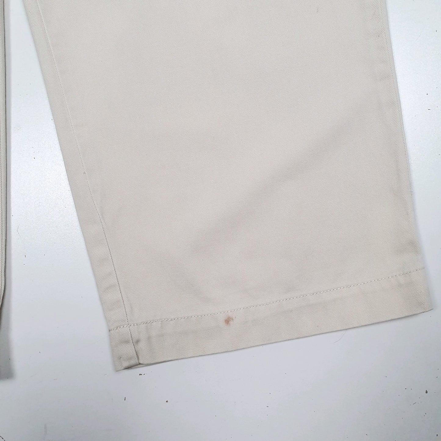 Mens Cream Polo Ralph Lauren Andrew Pant Pleated  Trousers