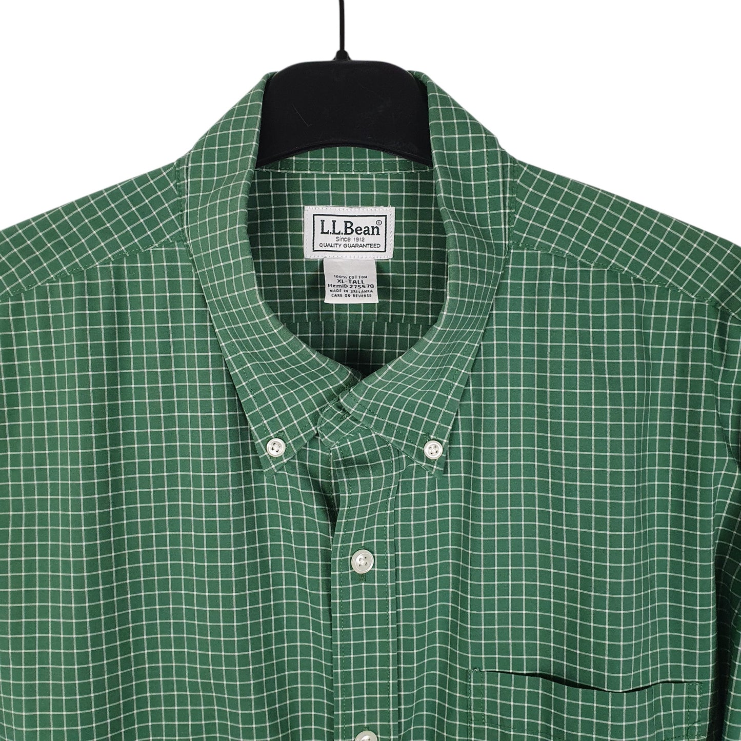Mens Green L.L.Bean   Shirt