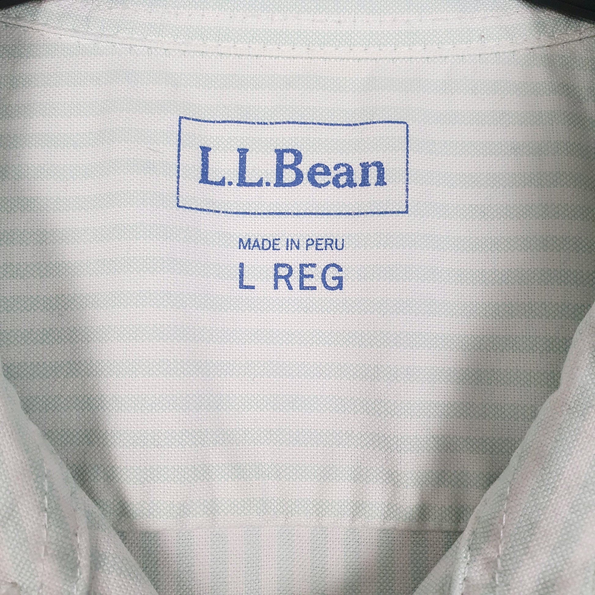 Mens White L.L.Bean   Shirt