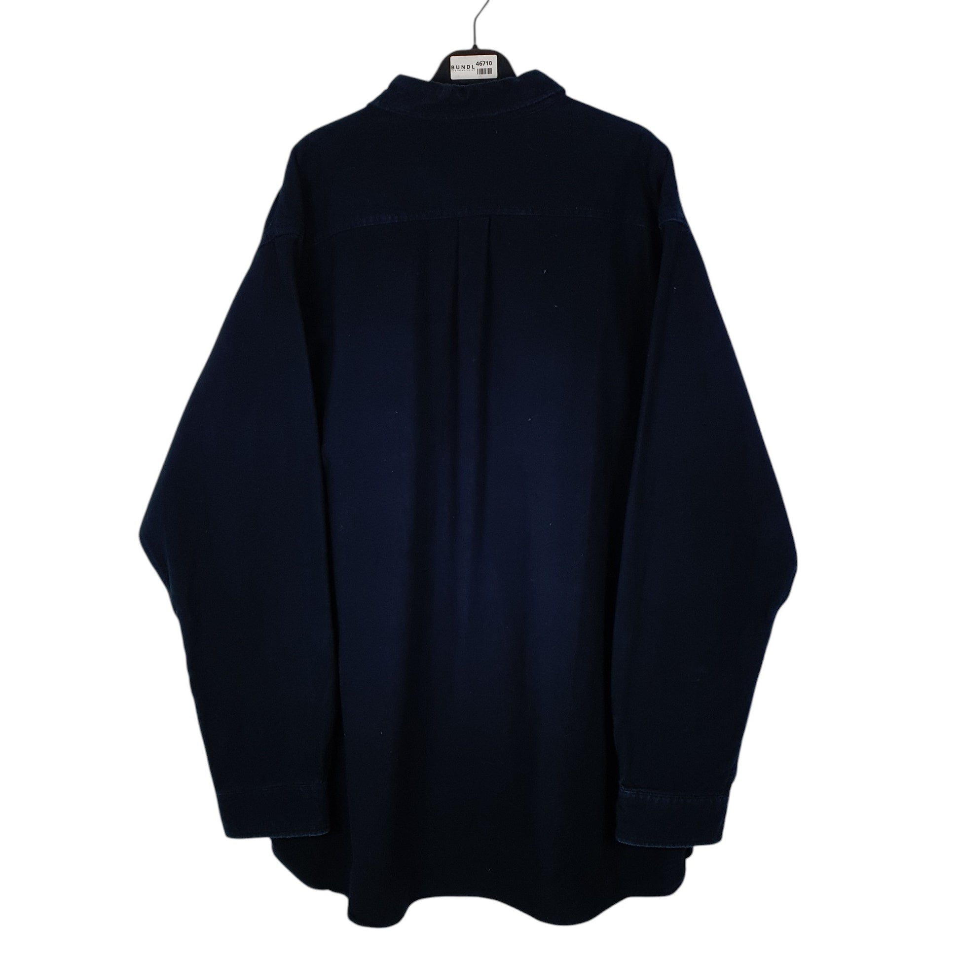 Mens Navy L.L.Bean Chamois  Shirt