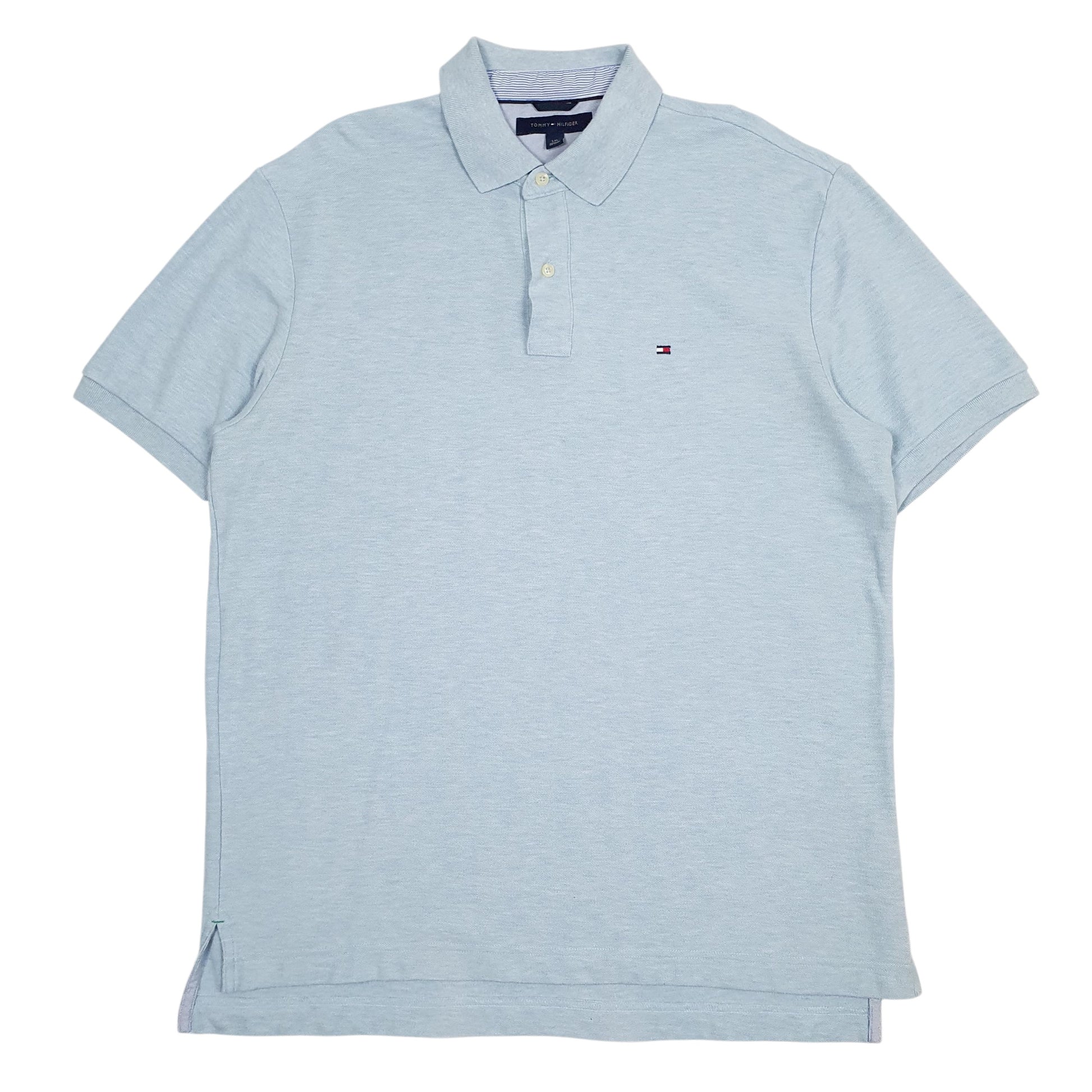 Mens Blue Tommy Hilfiger  Short Sleeve Polo Shirt