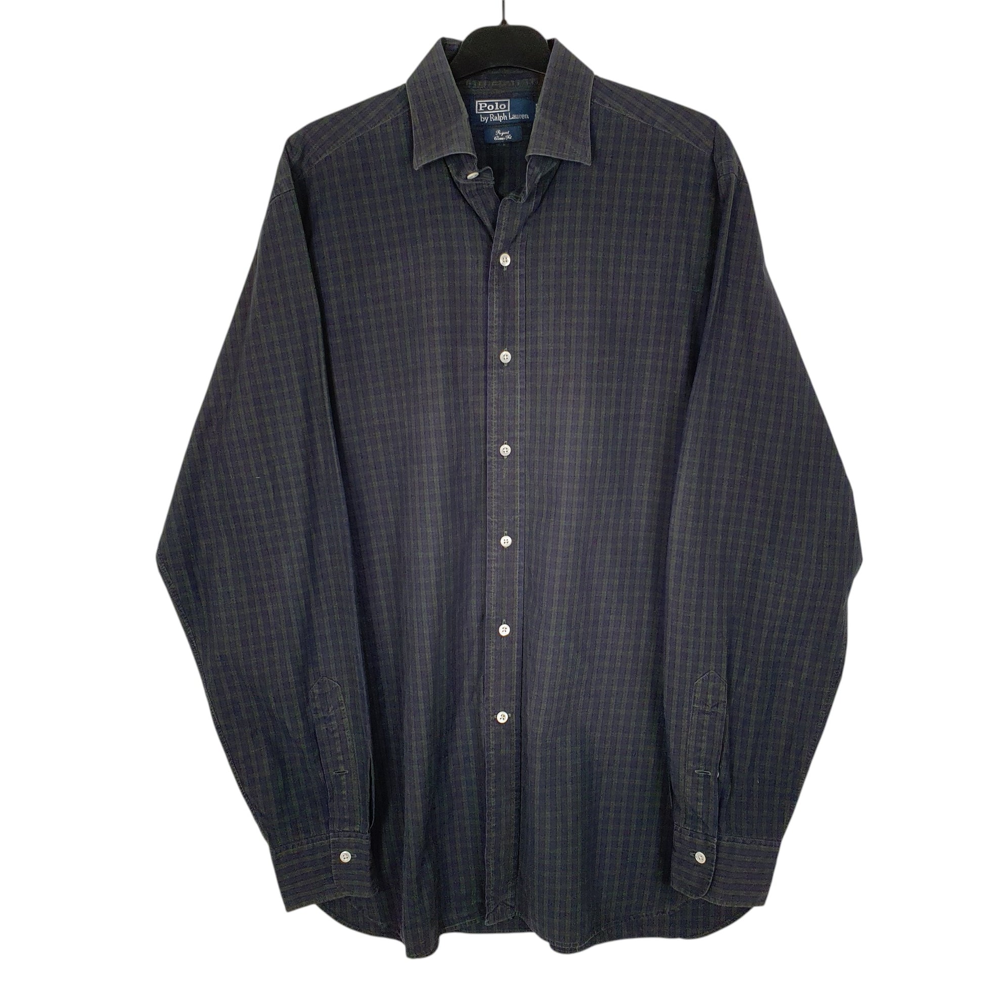 Mens Navy Polo Ralph Lauren Regent Long Sleeve Shirt