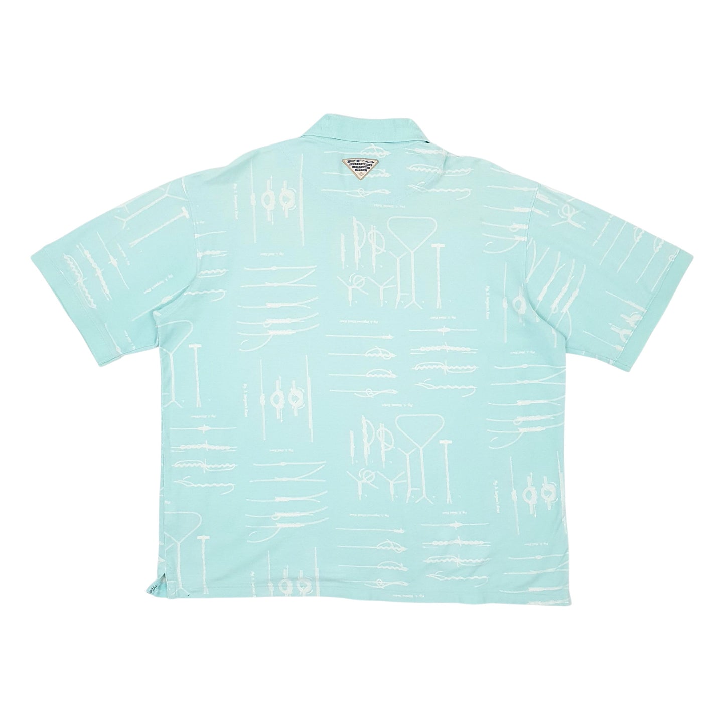 Mens Blue Columbia Sportswear Company PFG  Polo Shirt