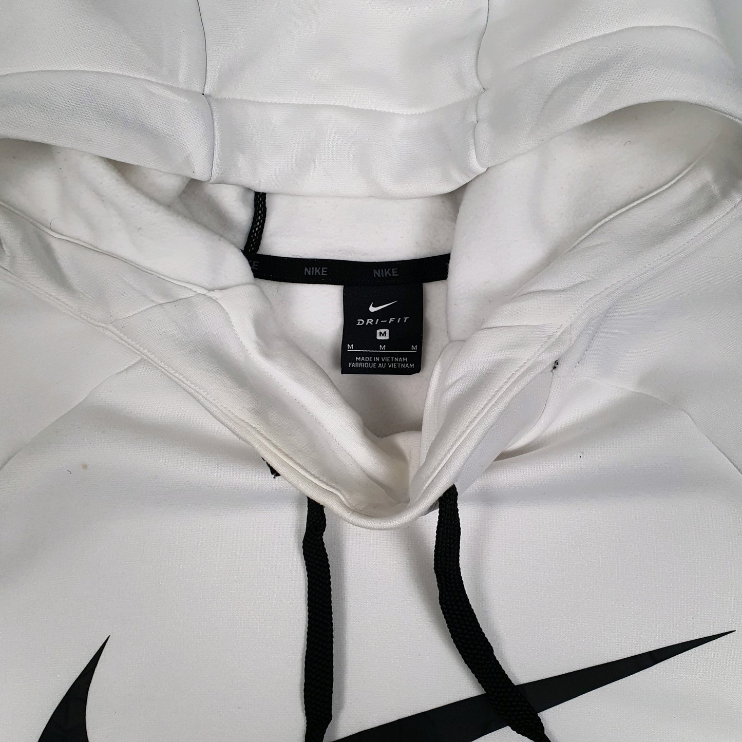 Mens White Nike Dri Fit Hoodie Jumper