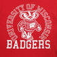 Mens Red Delta University of Wisconsin Crewneck T Shirt