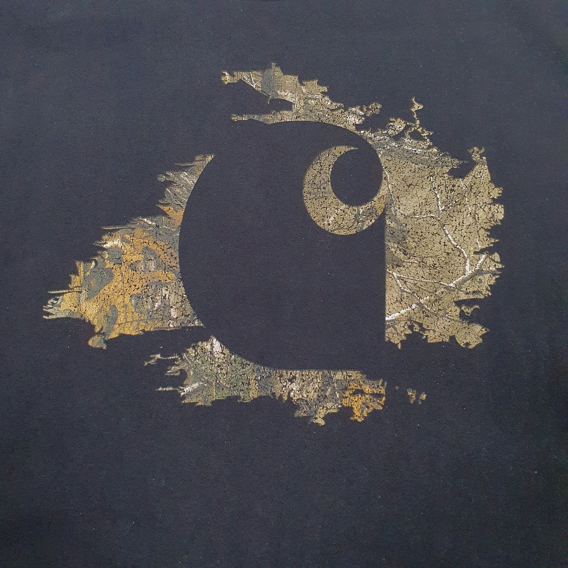 Mens Black Carhartt   T Shirt