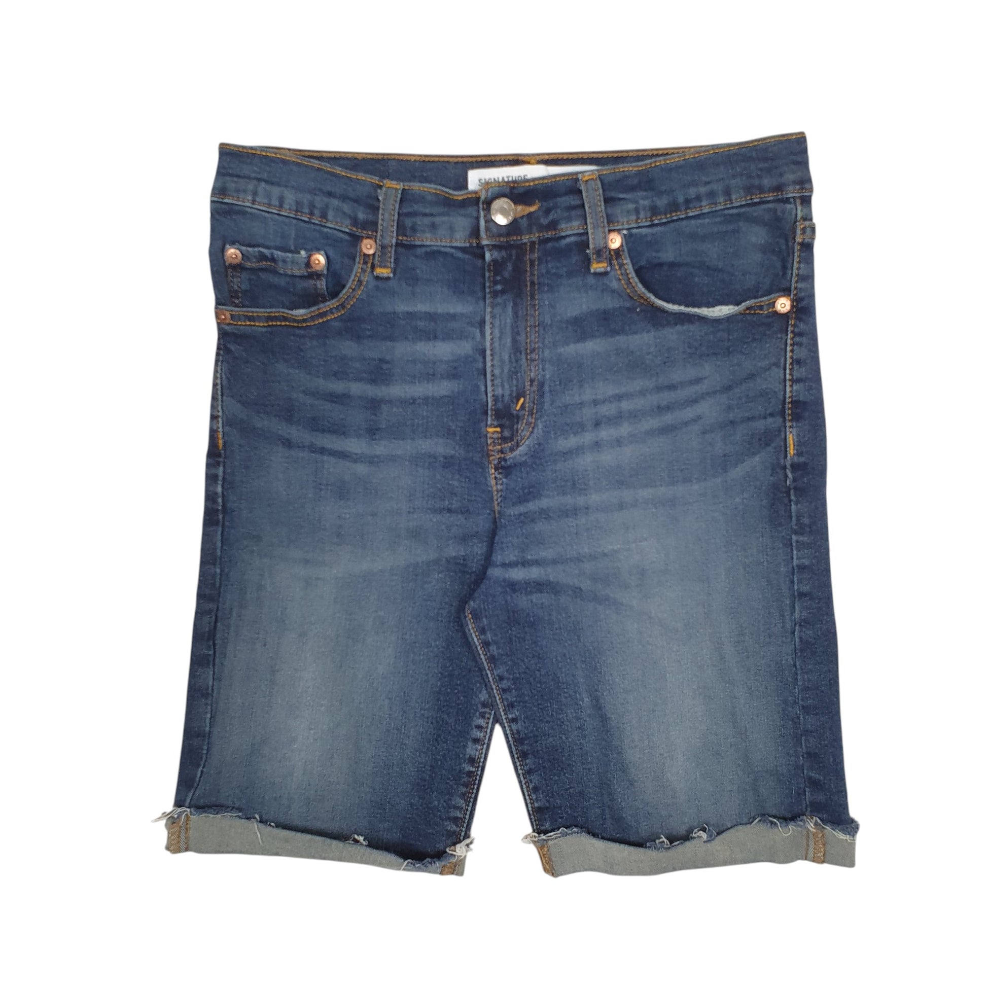 Mens Blue Levis Signature Stretch Denim Shorts