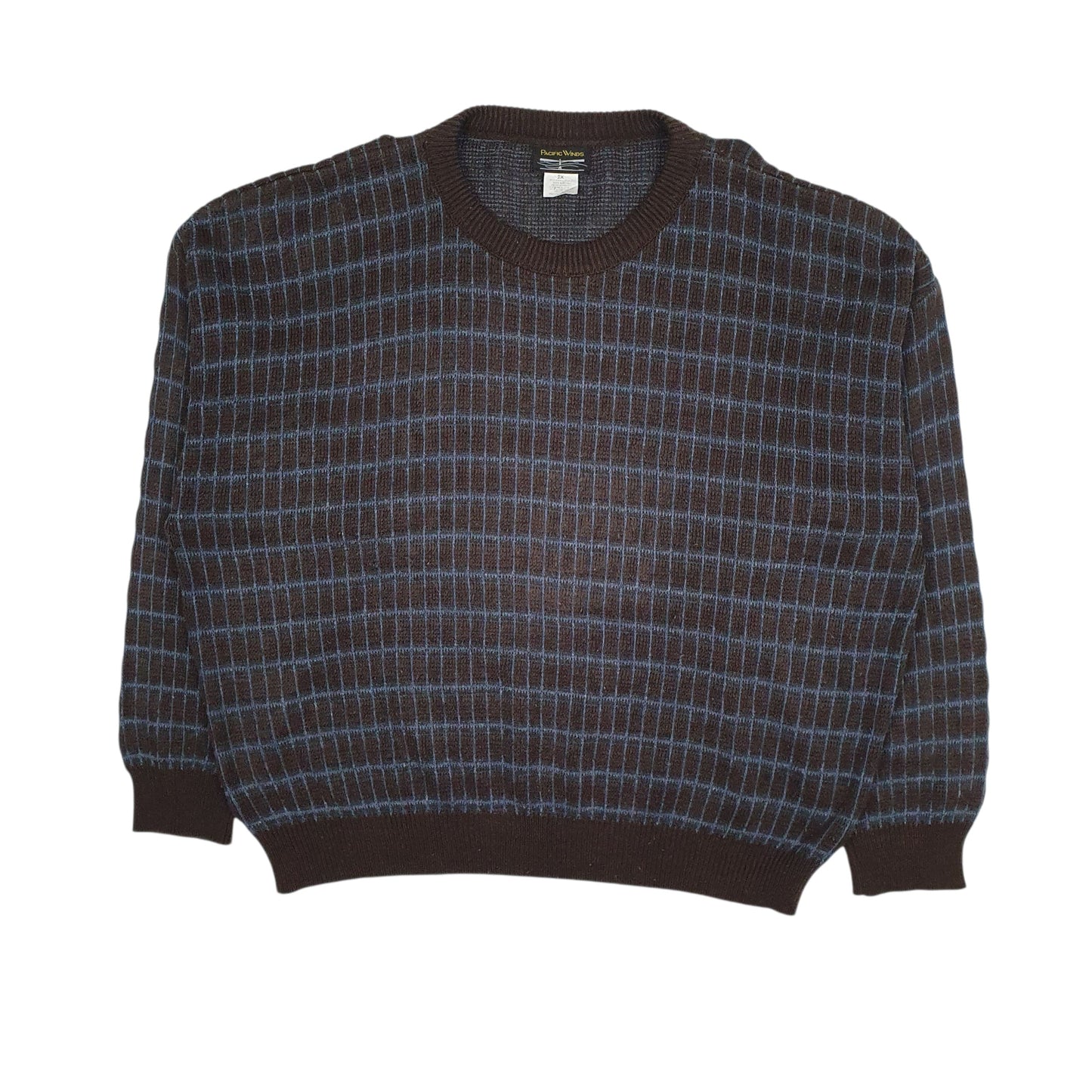 Mens Brown Pacific Winds  Crewneck Jumper
