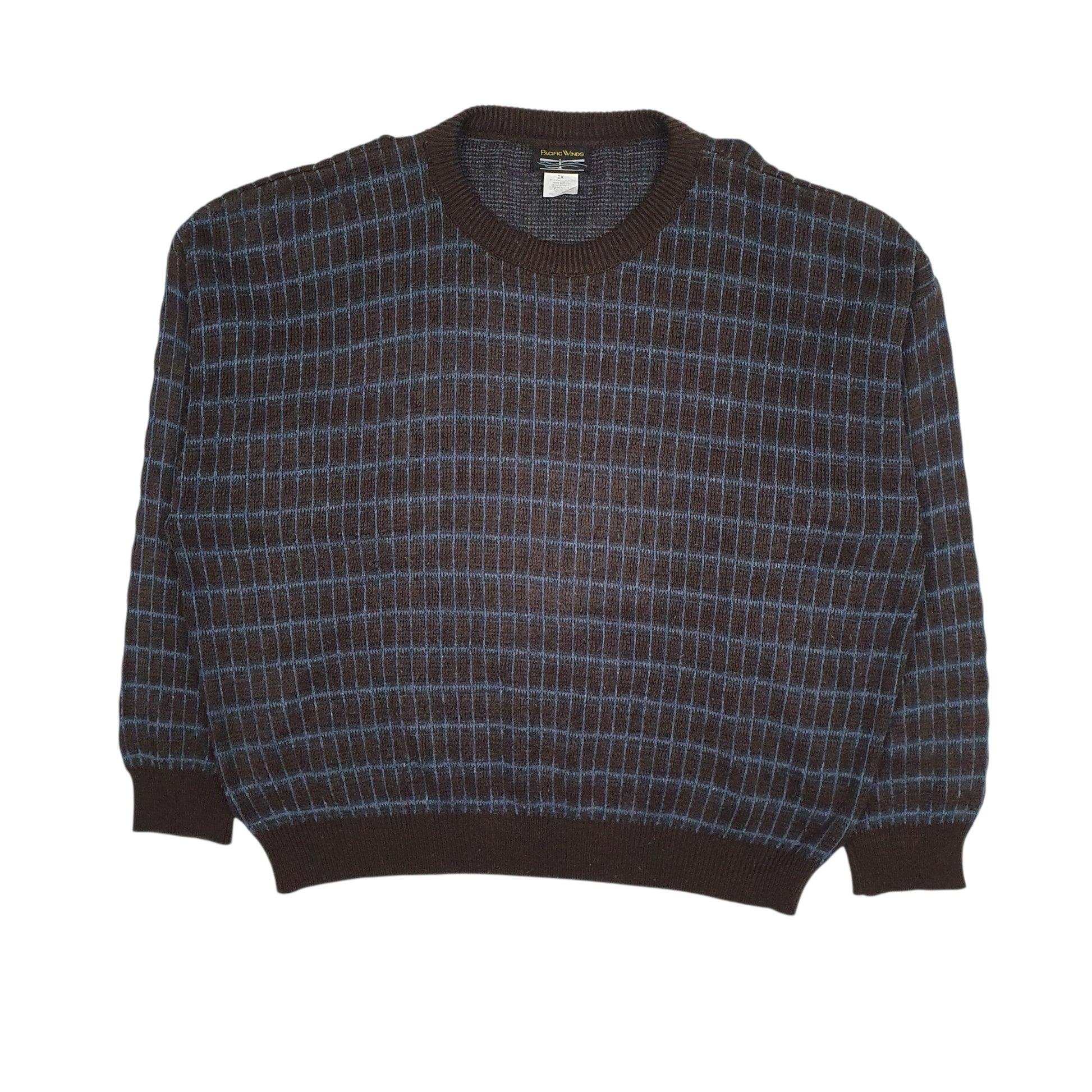 Mens Brown Pacific Winds  Crewneck Jumper