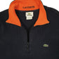 Mens Navy Lacoste  Quarter Zip Jumper