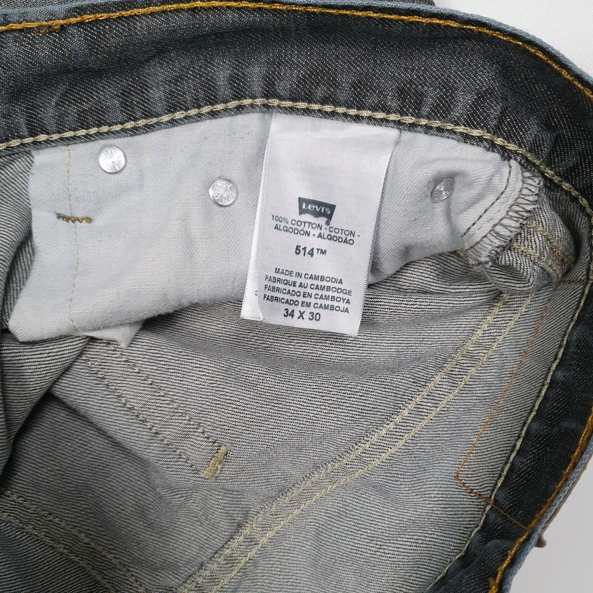 Mens Grey Levis   Jeans