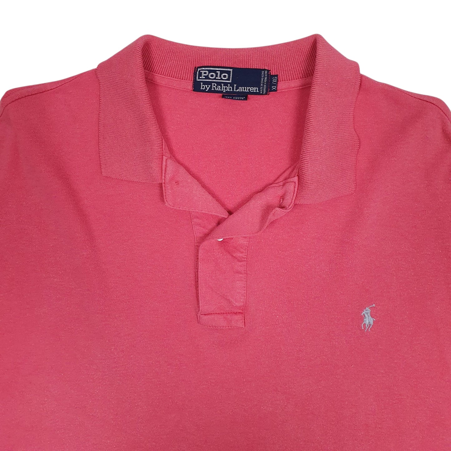 Mens Pink Polo Ralph Lauren Vintage 90s  Polo Shirt