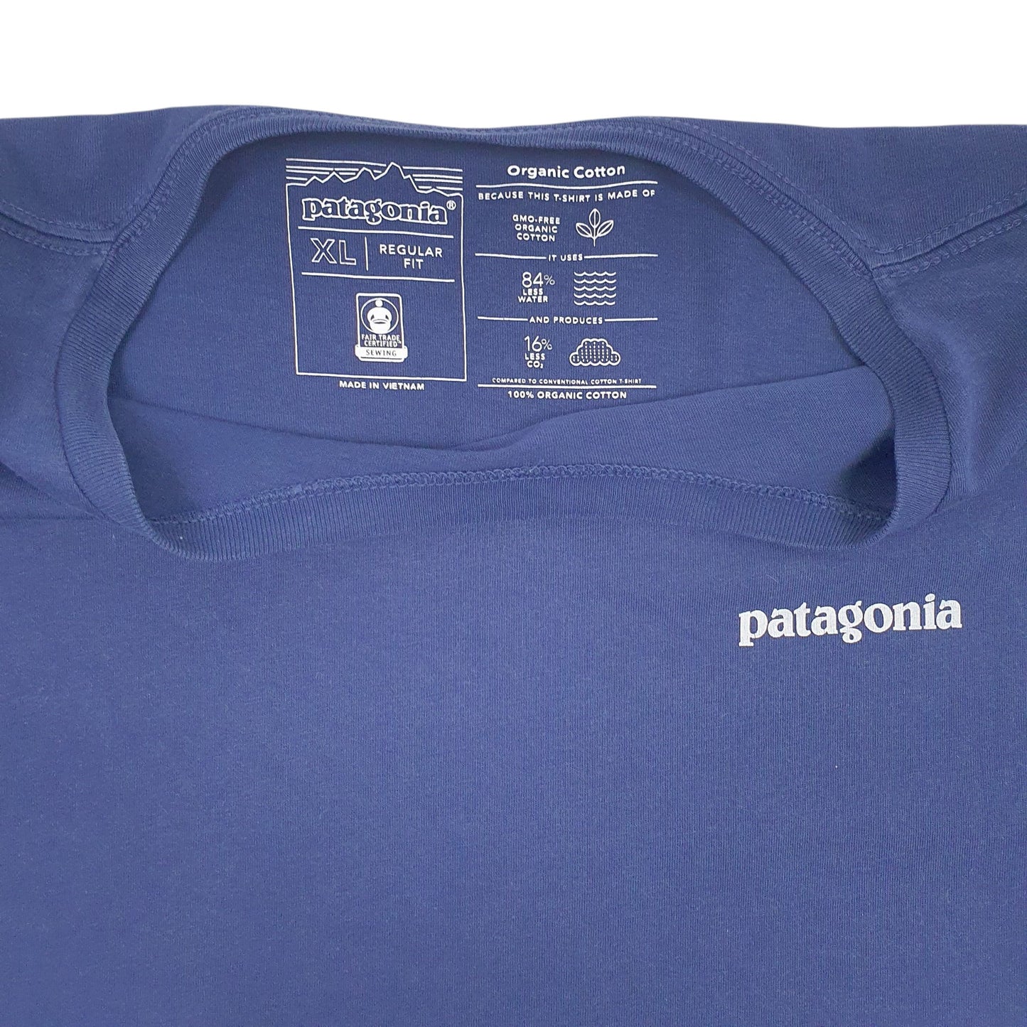 Mens Navy Patagonia   T Shirt