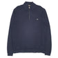 Mens Navy Burberry  Quarter Zip Jumper