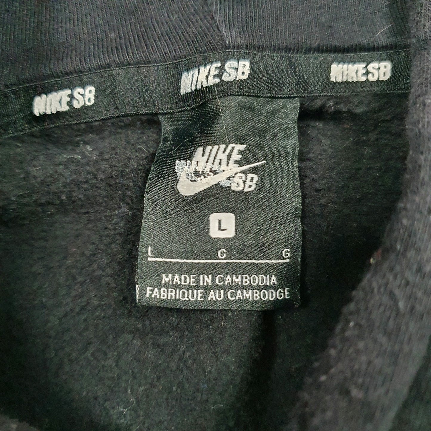 Mens Black Nike SB Hoodie Jumper